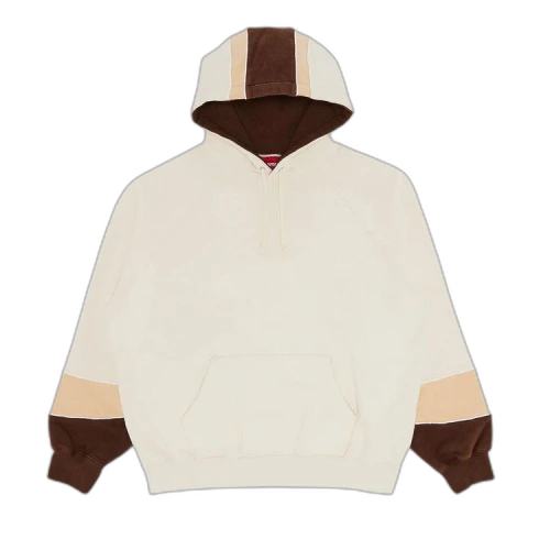 Supreme Paneled Hooded Sweatshirt 'Natural'