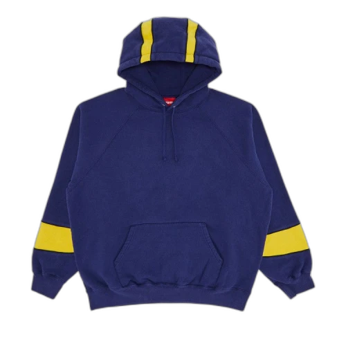 Supreme Paneled Hooded Sweatshirt 'Washed Navy'