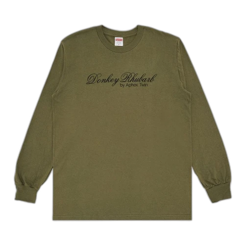 Supreme x Aphex Twin Donkey Rhubarb Long-Sleeve Tee 'Light Olive'
