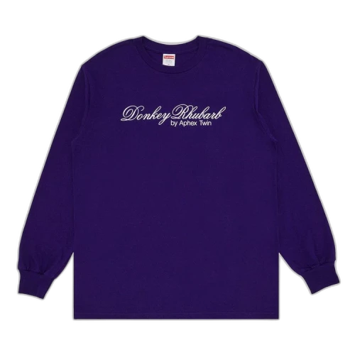 Supreme x Aphex Twin Donkey Rhubarb Long-Sleeve Tee 'Purple'