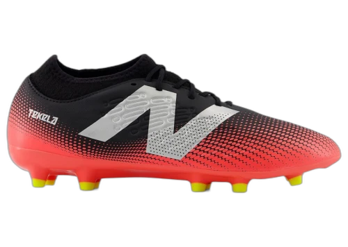 New Balance Tekela Magique V4+ FG Black Energy Red Metallic Silver