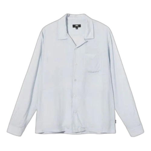 Stussy Pin Up Girl L/S Shirt 'Light Grey'