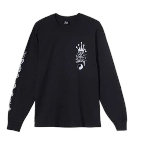 Stussy x Our Legacy Unisex Printing Swea Black