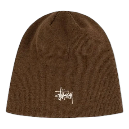 Stussy Basic Skullcap Beanie 'Brown'