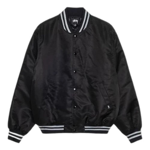 Stussy Sequins Satin Jacket 'Black'
