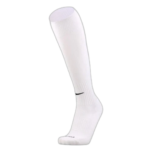 Nike Solid Color Logo Soccer/Football Sports Socks One Pair White