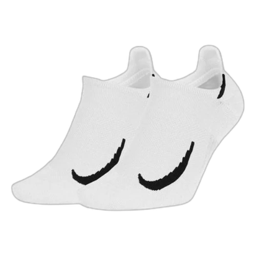 Nike Casual Sports Breathable Running Socks 2 Pairs White