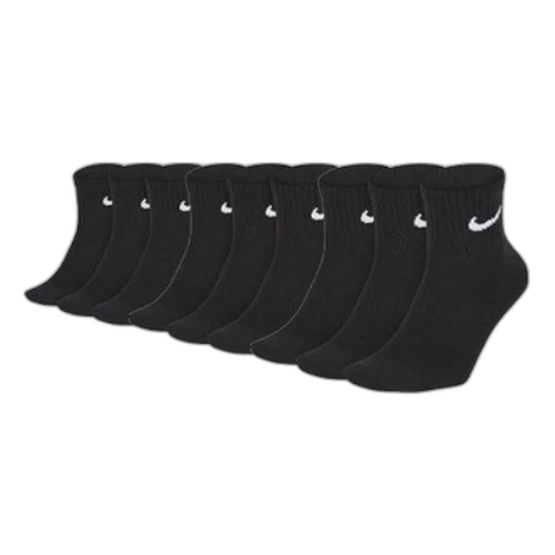 Nike Everyday Lightweight Mid Tops Sports Training Socks Unisex Black