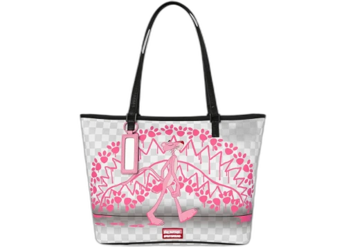 Sprayground Pink Panther Pawprints Tote Multicolor