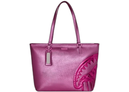 Sprayground Metallic Pink Metallic Drip Tote Multicolor