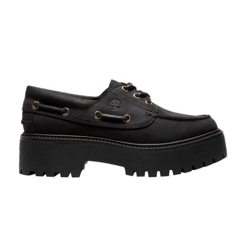 Timberland Stone Street Platform Boat 'Black' (Women's)