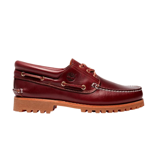 Timberland 3-Eye Lug Handsewn Boat Shoe 'Burgundy'