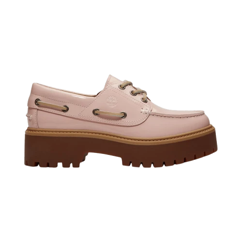Timberland Stone Street Platform Boat Shoe 'Patent Leather - Light Pink' (Women's)