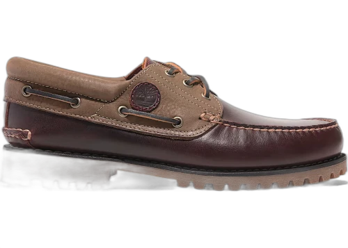 Timberland 3-Eye Lug Handsewn Boat Shoe Root Beer