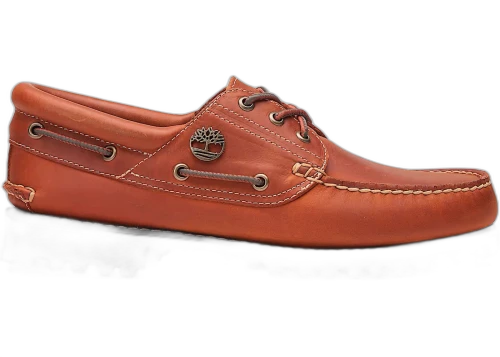 Timberland 3-Eye Lug Handsewn Boat Shoe Orange