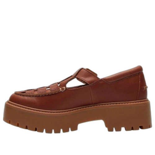 Timberland Stone Street Platform Buckle Shoe 'Rust Full-Grain' (Women's)