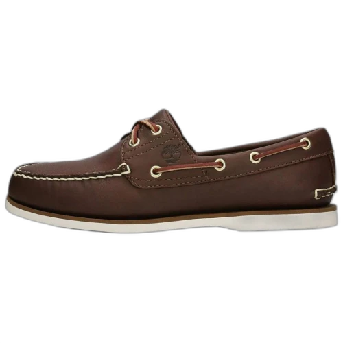 Timberland Classic 2 Eye Logo Debossed Boat Shoes