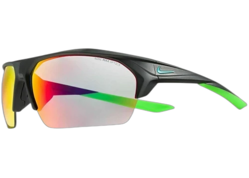Nike Terminus M Wrap Sunglasses Matte Black Green Grey Ml Infrared (TERMINUS-M-EV1031-036-7615)