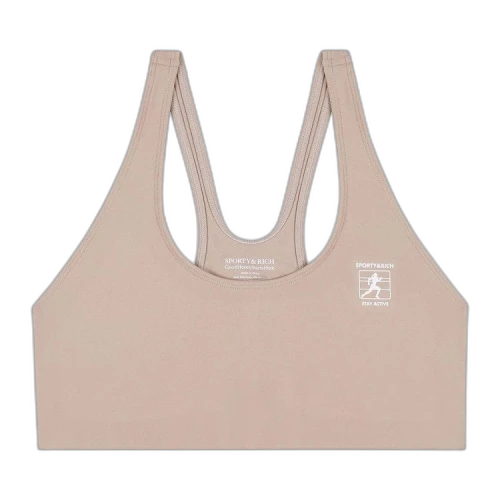 Sporty & Rich Stay Active Sports Bra 'Elephant/White'