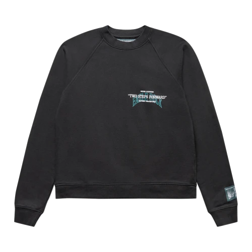 Reese Cooper Two Steps Forward Crewneck Sweatshirt 'Black'