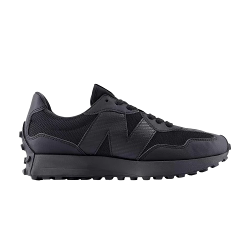 New Balance 327 Black Carbon Fiber Logo