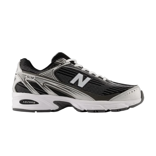 New Balance 509 Black White Silver Metallic