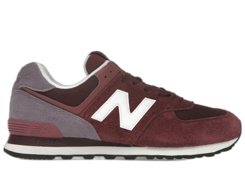 New Balance 574 Burgundy Purple Suede