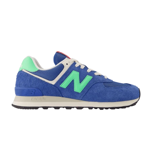 New Balance 574 Blue Agate Lime Leaf