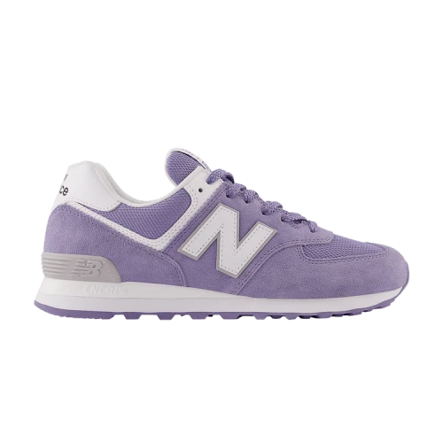 New Balance 574 Violet White
