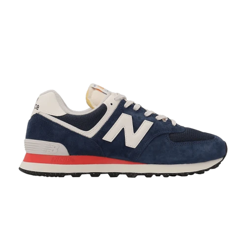 New Balance 574 Navy Sea Salt Red