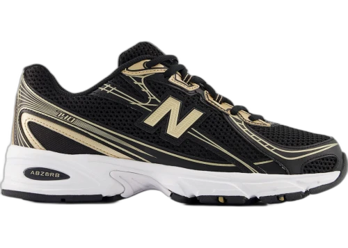 New Balance 740 Black Gold Metallic