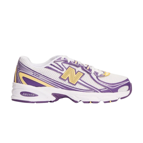New Balance 740 White Purple Yellow