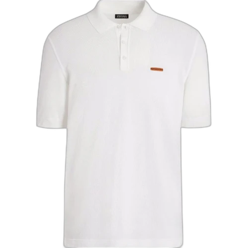 Ermenegildo Zegna piqué cotton polo shirt
