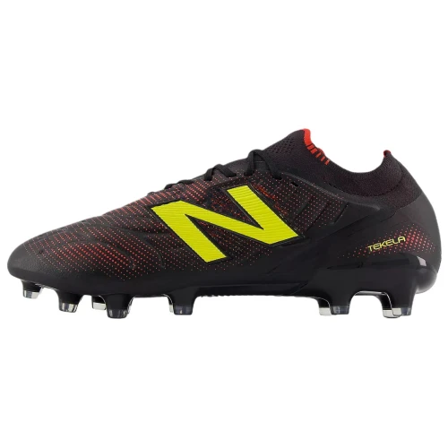 New Balance Tekela Elite Low MG v5 Black Punch Yellow Fire Cracker (Women's)