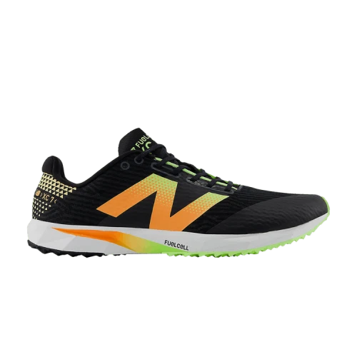 New Balance FuelCell XC7 v5 Black Bleached Lime Glo Hot Mango (Women's)