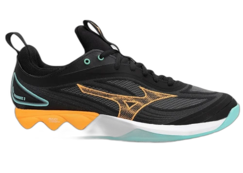 Mizuno Wave Luminous 3 Black Tangelo Ice Green