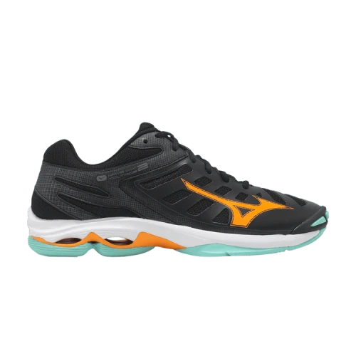 Mizuno Wave Voltage 2 Black Tangelo Ice Green
