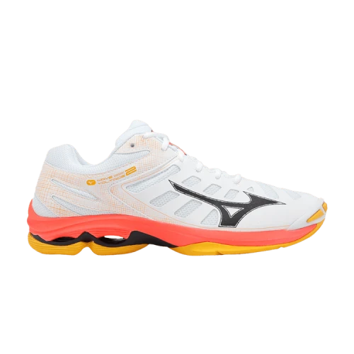 Mizuno Wave Voltage 2 White Fiery Coral 2 Citrus