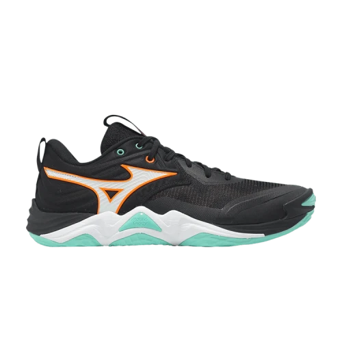 Mizuno Wave Momentum Elite Black Tangelo Ice Green