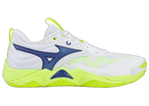 Mizuno Wave Momentum Elite White Lightning Yellow Dazzling Blue