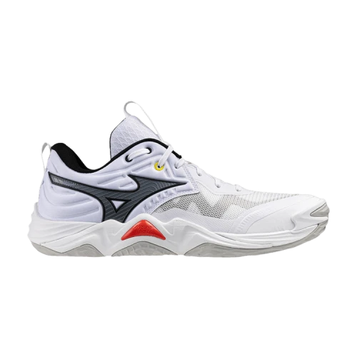 Mizuno WAVE MOMENTUM ELITE Support Balance Volleyball Shoes Unisex White Black