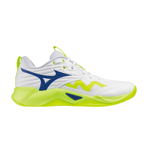 Mizuno Wave Momentum Pro White Lightning Yellow Dazzling Blue