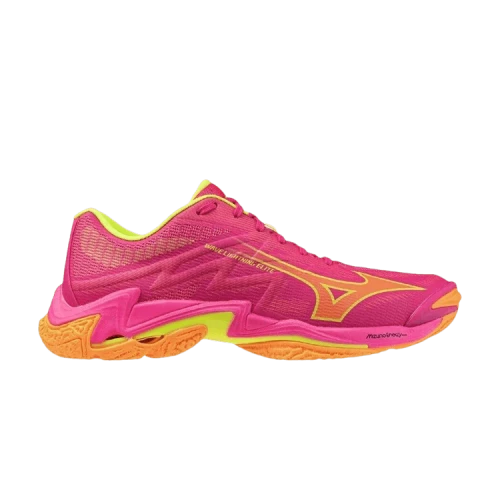 Mizuno Wave Lightning Elite Low top Volleyball Shoes Unisex Neon Orange