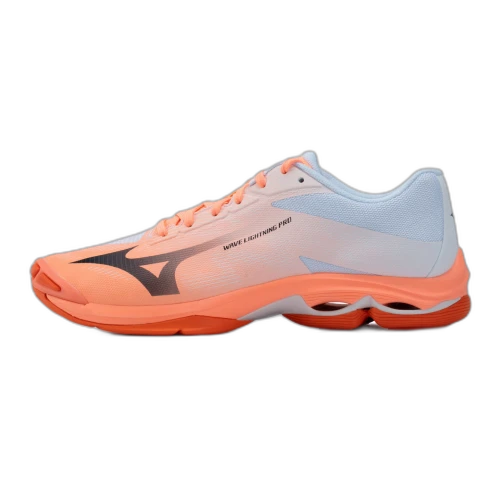 Mizuno Wave Lightning Volleyball Shoes Unisex Low Top Orange/White