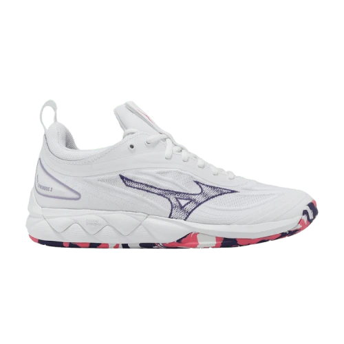 Mizuno Wave Luminous 3 White Violet Indigo Camellia Rose (Women's)