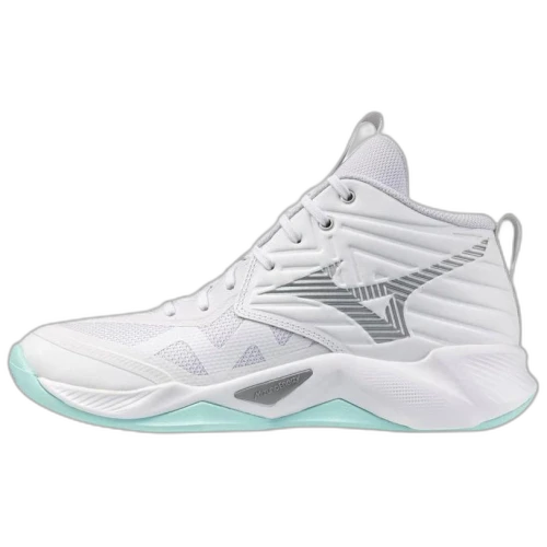 Mizuno WAVE MOMENTUM PRO Mid top Volleyball Shoes Women's White Green