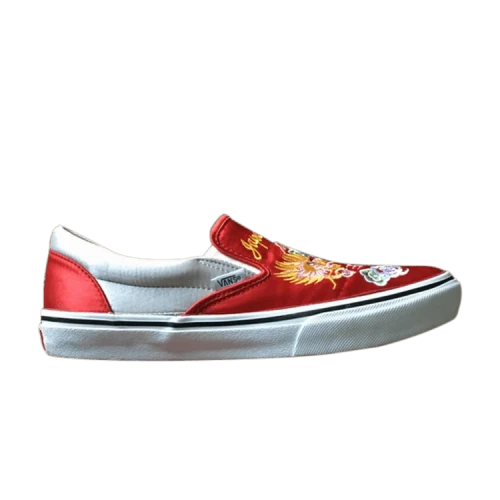 Vans ROLLICKING x Slip-On 'Red Satin'