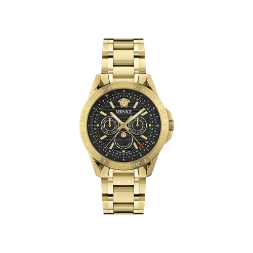 Versace V Galaxy Moonphase Bracelet Watch 'Gold'