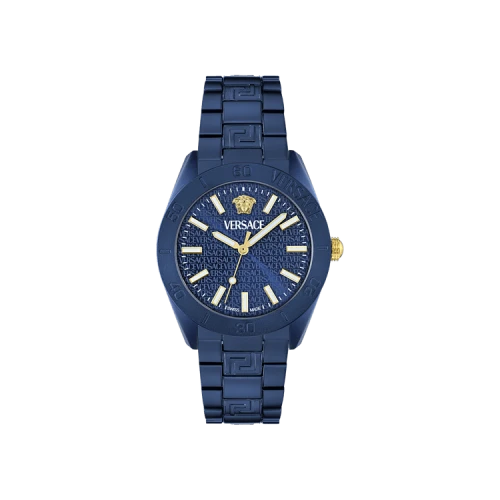 Versace V Dome Aluminum Bracelet Watch 'Blue'