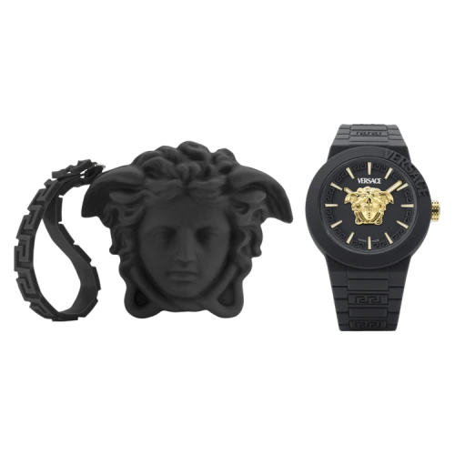 Versace V Pop Silicone Watch 'Black'